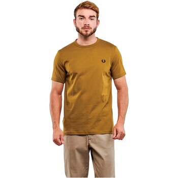textil Herr T-shirts Fred Perry CAMISETA HOMBRE   M3519 Brun