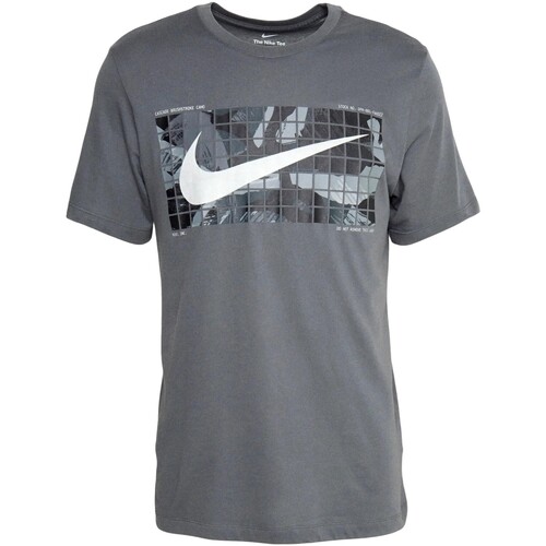 textil Herr T-shirts Nike CAMISETA HOMBRE  TEE CAMO FJ2446 Grå