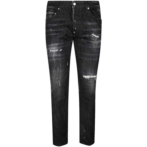 textil Herr Skinny Jeans Dsquared S74LB0814 Svart