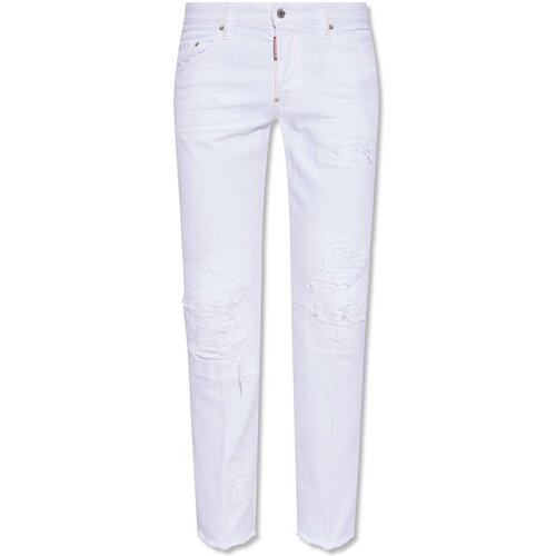 textil Herr Skinny Jeans Dsquared S71LB1055 Vit