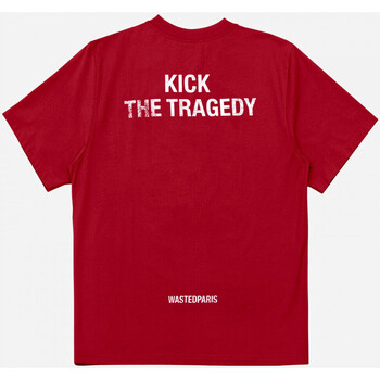 Wasted T-shirt kick Röd