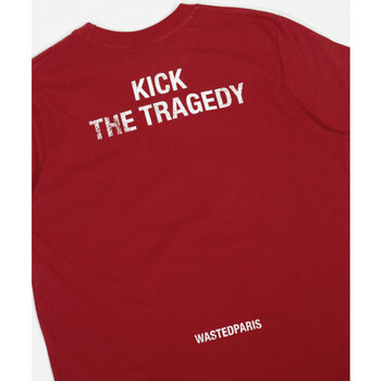Wasted T-shirt kick Röd
