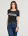 textil Dam T-shirts Morgan DONNA Svart