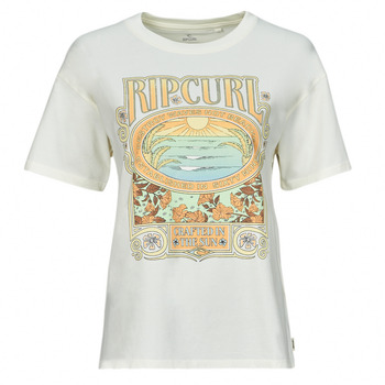 textil Dam T-shirts Rip Curl LONG DAYS RELAXED TEE Beige