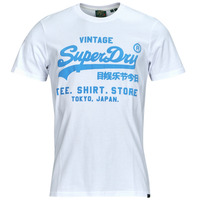 textil Herr T-shirts Superdry NEON VL T SHIRT Vit