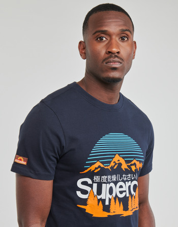 Superdry GREAT OUTDOORS NR GRAPHIC TEE Marin