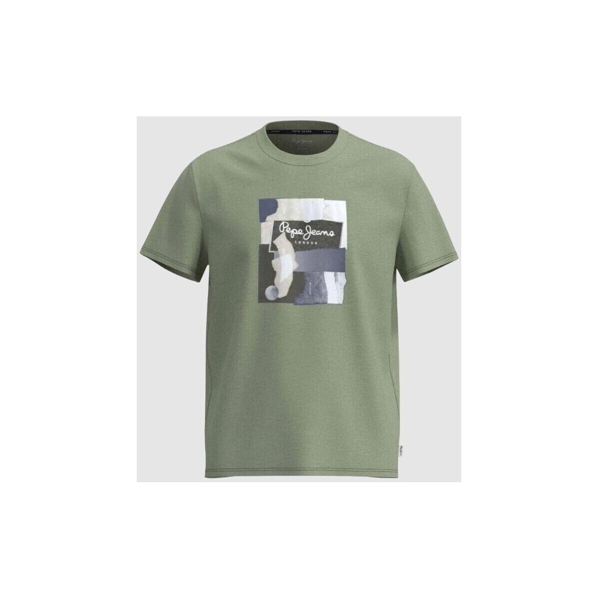 textil Herr T-shirts Pepe jeans PM508942 OLDWIVE Grön
