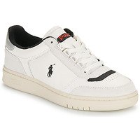 Skor Sneakers Polo Ralph Lauren POLO CRT SPT Vit / Svart / Silverfärgad