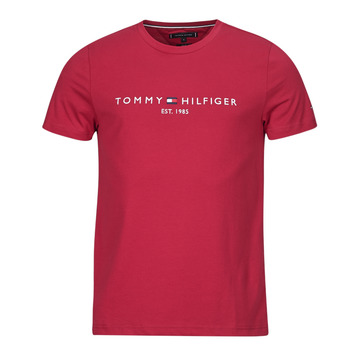 textil Herr T-shirts Tommy Hilfiger TOMMY LOGO TEE Bordeaux
