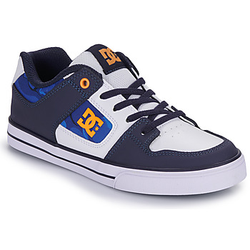 Skor Pojkar Sneakers DC Shoes PURE ELASTIC Blå / Orange
