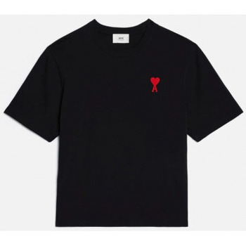 textil Herr T-shirts & Pikétröjor Ami Paris T SHIRT UTS004.726 Svart