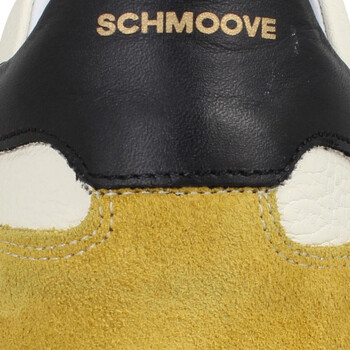 Schmoove Order Sneaker Cuir Velours Homme Grege Black Beige