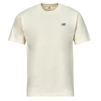 textil Herr T-shirts New Balance SMALL LOGO JERSEY TEE Beige