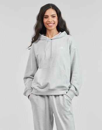 textil Dam Sweatshirts New Balance FRENCH TERRY SMALL LOGO HOODIE Grå