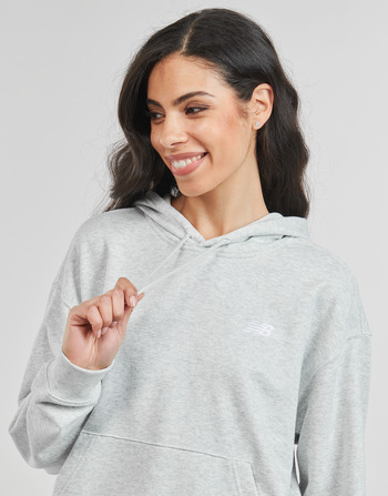 New Balance FRENCH TERRY SMALL LOGO HOODIE Grå