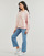 textil Dam Sweatshirts New Balance FRENCH TERRY SMALL LOGO HOODIE Rosa