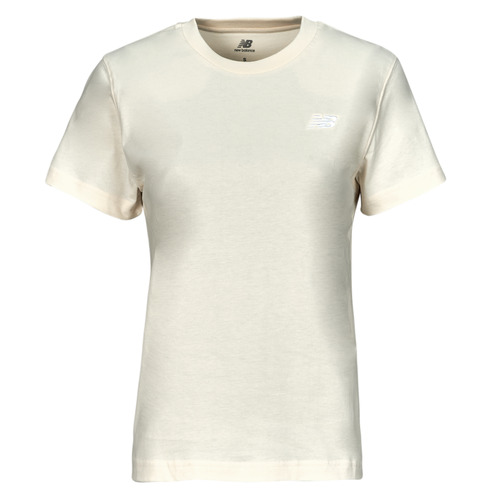 textil Dam T-shirts New Balance SMALL LOGO T-SHIRT Beige