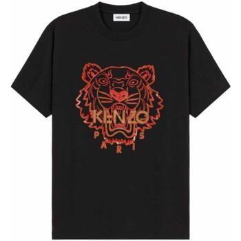 textil Herr T-shirts Kenzo Classic Red Tiger T-shirt Svart