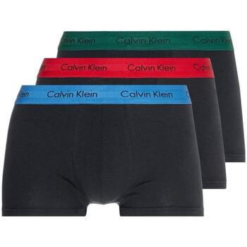 Underkläder Herr Boxershorts Calvin Klein Jeans 3 Pack Multi Color Low Rise Trunks Svart