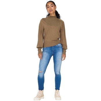 Only Julia Life L/S Knit - Toasted Coconut Brun
