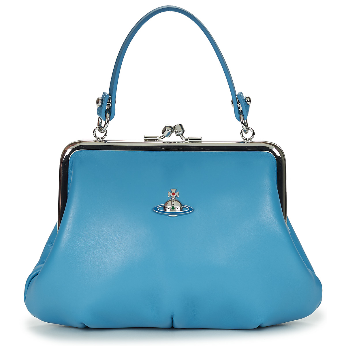 Väskor Dam Handväskor med kort rem Vivienne Westwood GRANNY FRAME PURSE Blå