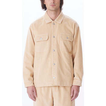 textil Herr Jackor & Kavajer Obey Benny cord shirt jacket Beige