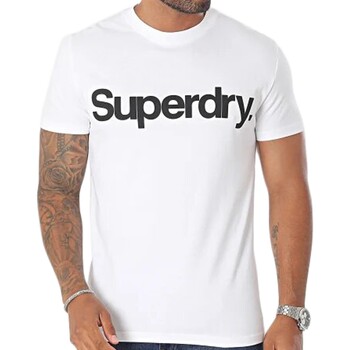 textil Herr T-shirts Superdry 223126 Vit