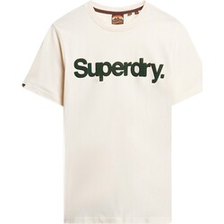 textil Herr T-shirts Superdry 223247 Vit