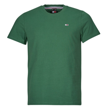 textil Herr T-shirts Tommy Jeans TJM SLIM JERSEY C NECK EXT Grön