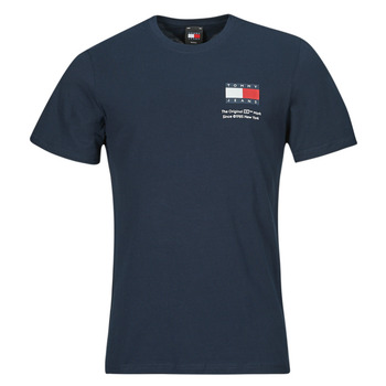 textil Herr T-shirts Tommy Jeans TJM SLIM ESSENTIAL FLAG TEE EXT Marin