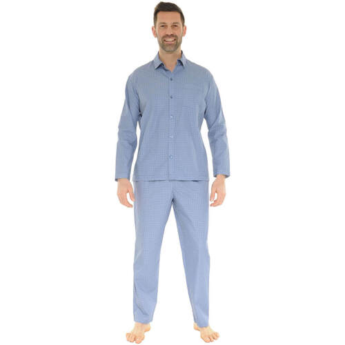 textil Herr Pyjamas/nattlinne Pilus BERTIN Blå
