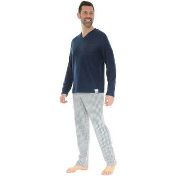 textil Herr Pyjamas/nattlinne Pilus BLAISE Blå