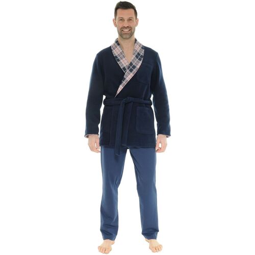 textil Herr Pyjamas/nattlinne Christian Cane DAVY Blå