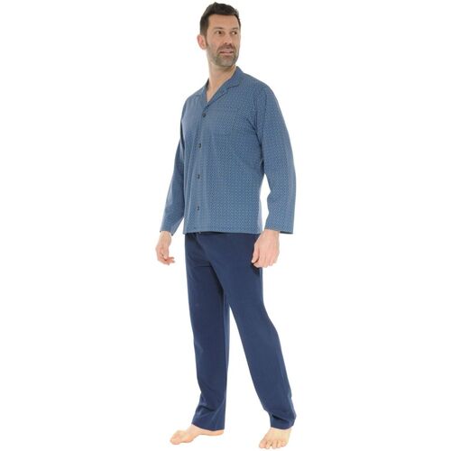 textil Herr Pyjamas/nattlinne Christian Cane DAMBROISE Blå