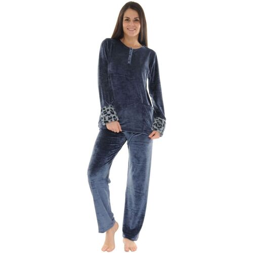 textil Dam Pyjamas/nattlinne Pilus AMBRE Blå