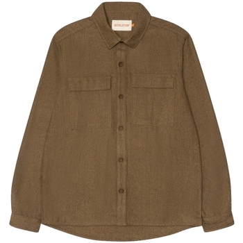 textil Herr Långärmade skjortor Revolution Utility Shirt 3953 - Light Brown Brun
