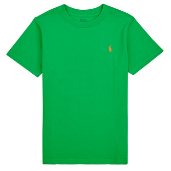 textil Barn T-shirts Polo Ralph Lauren SS CN-TOPS-T-SHIRT Grön / Grön