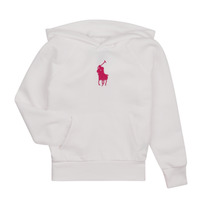 textil Flickor Sweatshirts Polo Ralph Lauren BIG PP PO HD-KNIT SHIRTS-SWEATSHIRT Vit