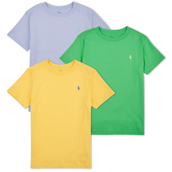 textil Barn T-shirts Polo Ralph Lauren 3PKCNSSTEE-SETS-GIFT BOX SET Flerfärgad