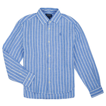 textil Flickor Skjortor / Blusar Polo Ralph Lauren LISMORESHIRT-SHIRTS-BUTTON FRONT SHIRT Flerfärgad