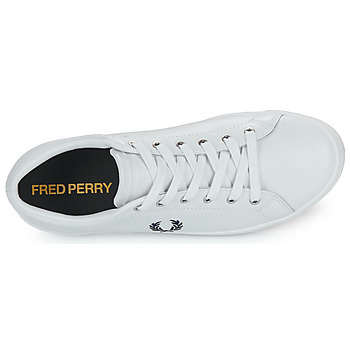 Fred Perry BASELINE LEATHER Vit / Marin