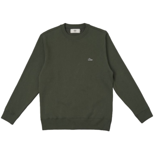 textil Herr Sweatshirts Sanjo K100 Patch Sweatshirt - Green Grön