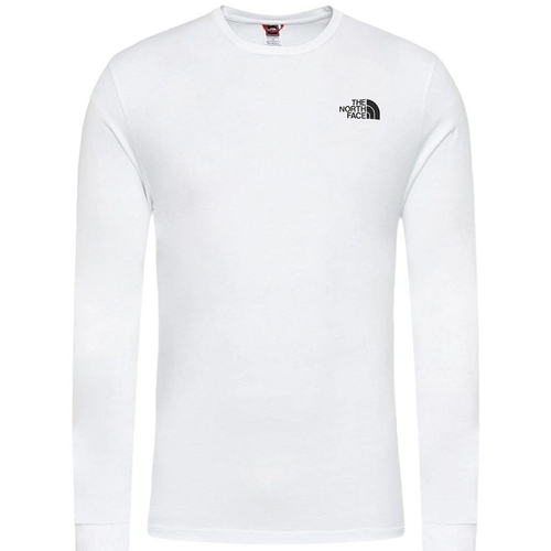 textil Dam T-shirts & Pikétröjor The North Face M LS SIMPLE DOME TEE Vit