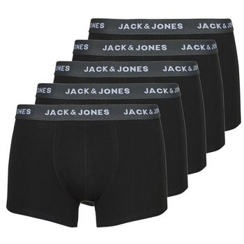 Underkläder Herr Boxershorts Jack & Jones JACHUEY TRUNKS 5 PACK Svart