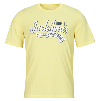 textil Herr T-shirts Jack & Jones JJELOGO TEE SS O-NECK 2 COL SS24 SN Gul