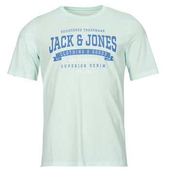 textil Herr T-shirts Jack & Jones JJELOGO TEE SS O-NECK 2 COL SS24 SN Blå