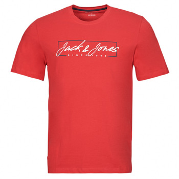 textil Herr T-shirts Jack & Jones JJZURI TEE SS CREW NECK Röd