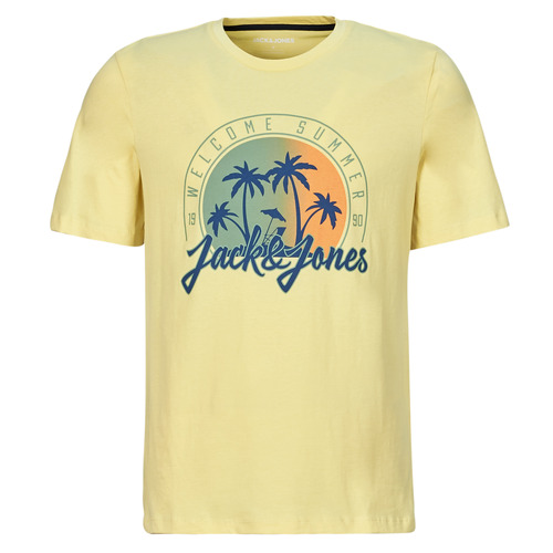 textil Herr T-shirts Jack & Jones JJSUMMER VIBE TEE SS CREW NECK Gul