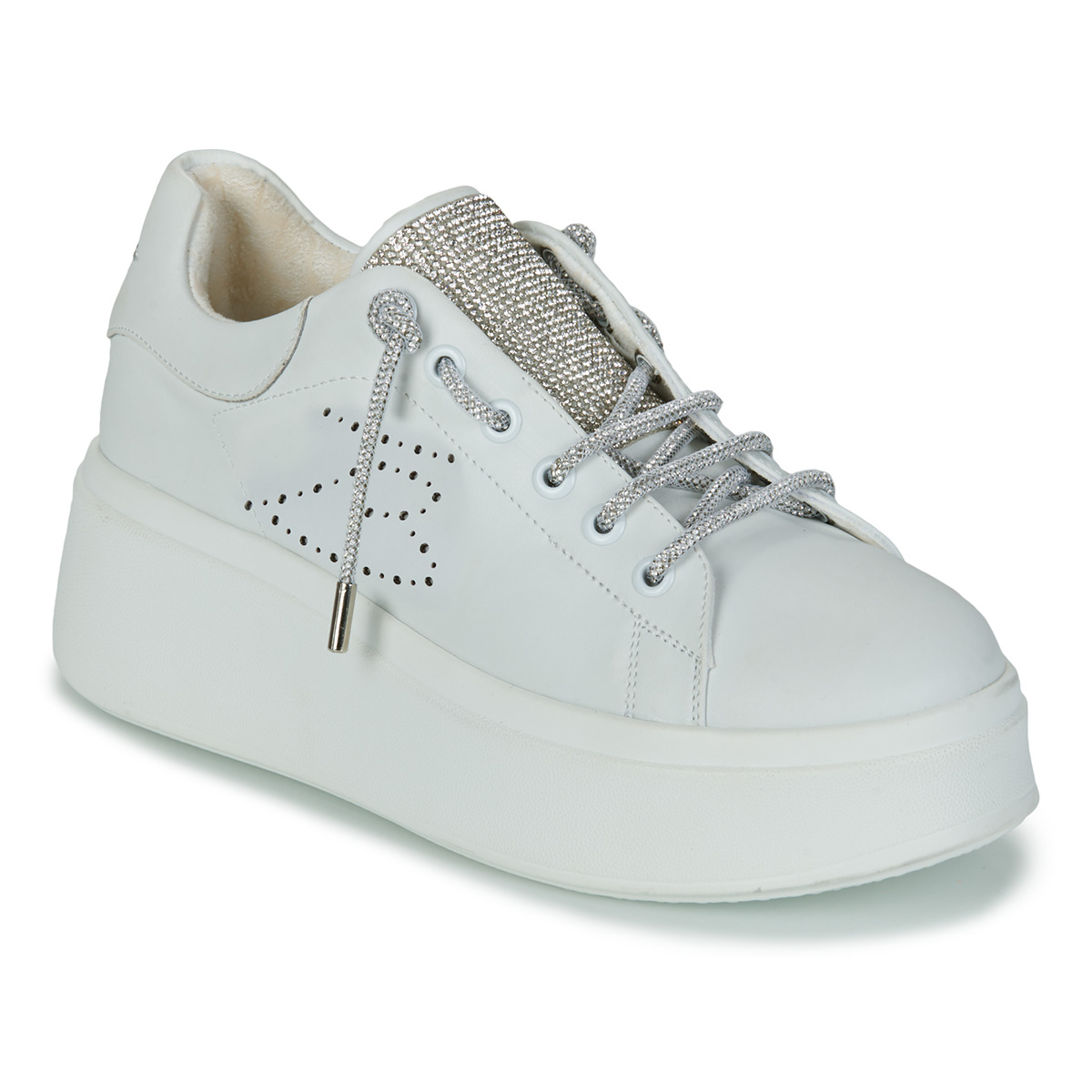 Skor Dam Sneakers Tosca Blu VANITY Vit / Silver
