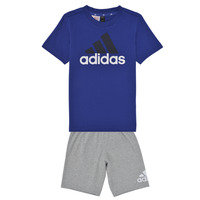 textil Pojkar Sportoverall Adidas Sportswear LK BL CO T SET Blå / Grå